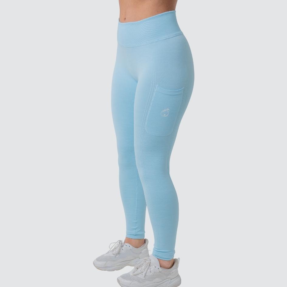 ASPIRE SKY BLUE SEAMLESS FIT MULTI SPORT FLEX LEGGINGS