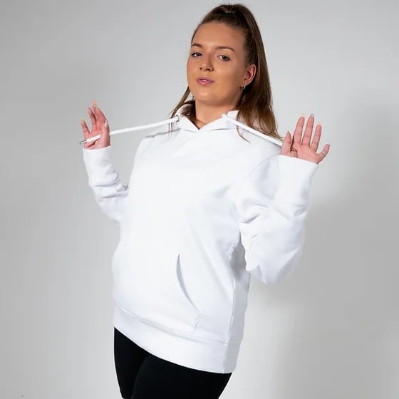 URBAN WHITE ECO HOODIE - Peachybean