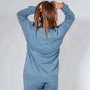 BLISS ECO BLUE STONE OVERSIZE SWEATSHIRT - Peachybean