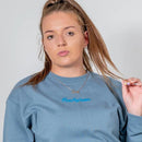 BLISS ECO BLUE STONE OVERSIZE SWEATSHIRT - Peachybean