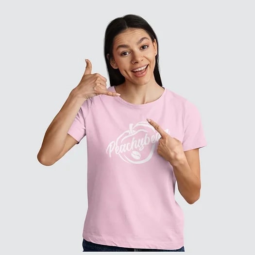 URBAN COTTON PINK FITTED T-SHIRT