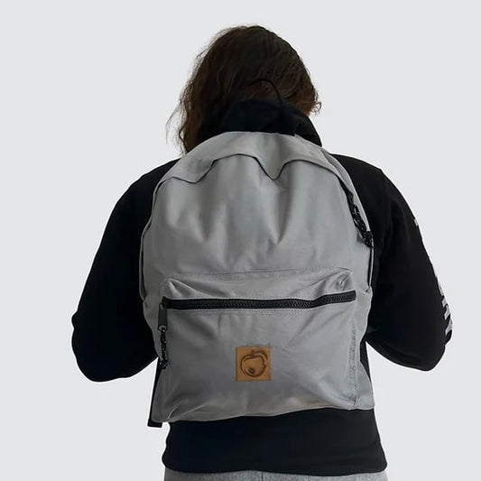 VENTURE GREY RECYCLED BACKPACK - Peachybean